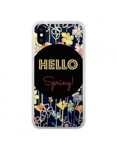 Coque iPhone X et XS Hello Spring - R Delean