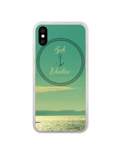 Coque iPhone X et XS See Adventure Aventure Ancre Navire...