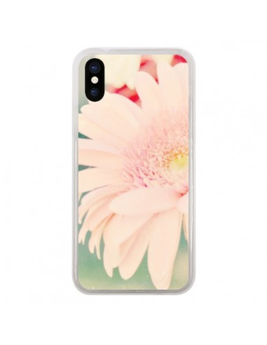 Coque iPhone X et XS Fleurs Roses magnifique - R Delean