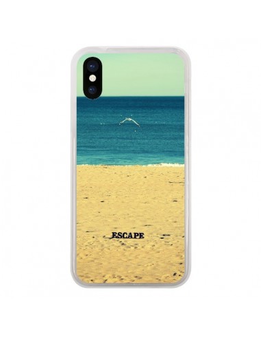 Coque iPhone X et XS Escape Mer Plage Ocean Sable Paysage - R Delean