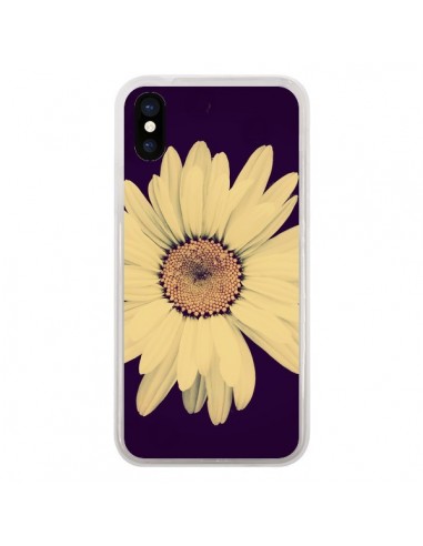Coque iPhone X et XS Marguerite Fleur Flower - R Delean