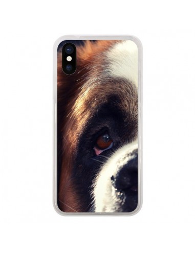 Coque iPhone X et XS Saint Bernard Chien Dog - R Delean