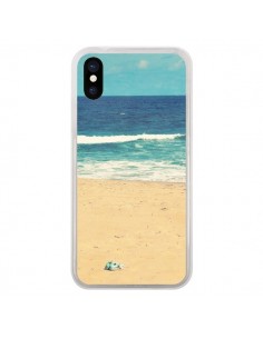 Coque iPhone X et XS Mer Ocean Sable Plage Paysage - R...