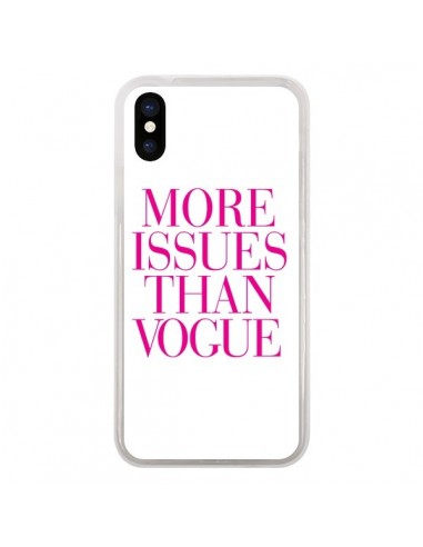 Coque iPhone X et XS More Issues Than Vogue Rose Pink - Rex Lambo