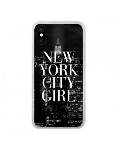 Coque iPhone X et XS New York City Girl - Rex Lambo