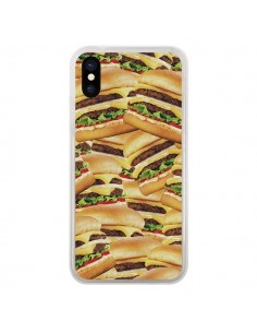 Coque iPhone X et XS Burger Hamburger Cheeseburger - Rex...