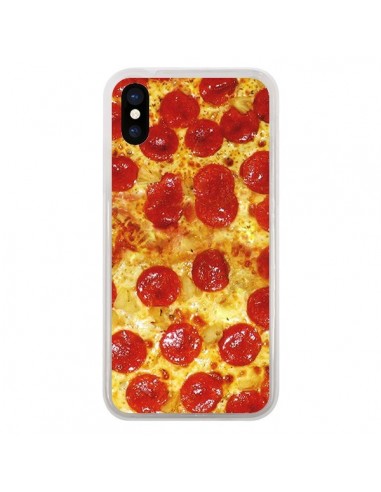 Coque iPhone X et XS Pizza Pepperoni - Rex Lambo