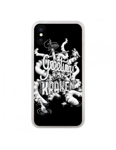 Coque iPhone X et XS Greetings from the kraken Tentacules Poulpe - Senor Octopus