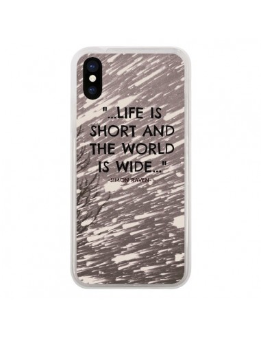 Coque iPhone X et XS Life is short Foret - Tara Yarte