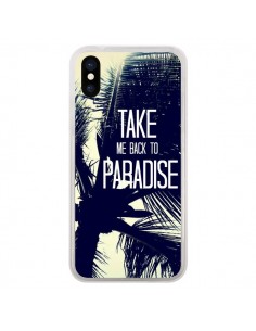 Coque iPhone X et XS Take me back to paradise USA...