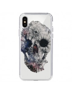 Coque iPhone X et XS Floral Skull Tête de Mort...