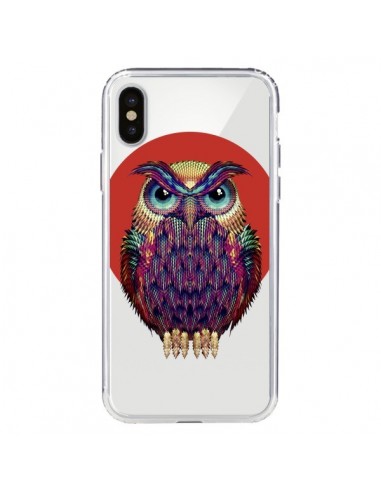 Coque iPhone X et XS Chouette Hibou Owl Transparente - Ali Gulec