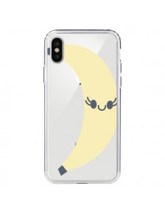 Coque iPhone X et XS Banana Banane Fruit Transparente -...