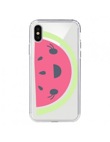 Coque iPhone X et XS Pasteque Watermelon Fruit Transparente - Claudia Ramos