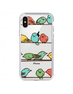 Coque iPhone X et XS Oiseaux Birds Transparente - Eric Fan