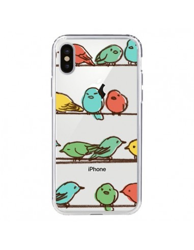 Coque iPhone X et XS Oiseaux Birds Transparente - Eric Fan
