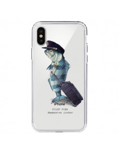 Coque iPhone X et XS Pilot Fish Poisson Pilote...