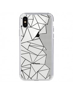 Coque iPhone X et XS Lignes Grilles Side Grid Abstract...
