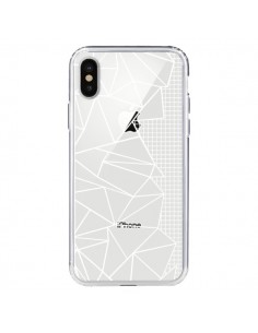 Coque iPhone X et XS Lignes Grilles Side Grid Abstract...
