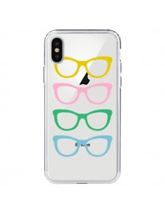 Coque iPhone X et XS Sunglasses Lunettes Soleil Couleur...