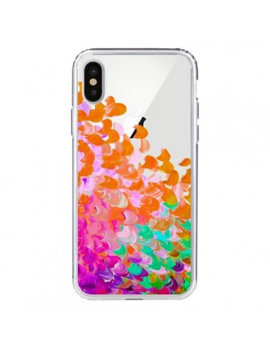 Coque iPhone X et XS Creation in Color Orange Transparente - Ebi Emporium