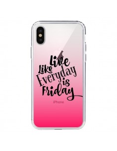 Coque iPhone X et XS Everyday Friday Vendredi Live Vis...