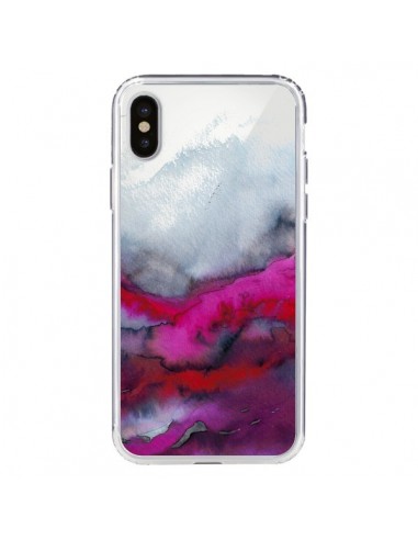 Coque iPhone X et XS Winter Waves Vagues Hiver Transparente - Ebi Emporium