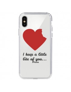 Coque iPhone X et XS I keep a little bite of you Love...