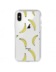 Coque iPhone X et XS Bananes Bananas Fruit Transparente -...