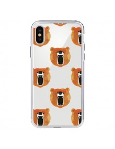 Coque iPhone X et XS Ours Ourson Bear Transparente -...
