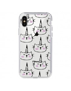 Coque iPhone X et XS Licorne Unicorn Dessin Transparente...