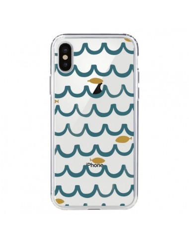 Coque iPhone X et XS Poisson Fish Water Transparente - Dricia Do