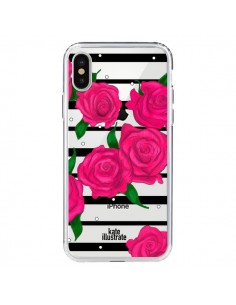 Coque iPhone X et XS Roses Rose Fleurs Flowers...