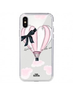 Coque iPhone X et XS Love is in the Air Love Montgolfier...