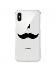 Coque iPhone X et XS Moustache Movember Transparente -...