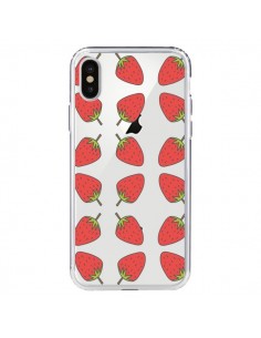 Coque iPhone X et XS Fraise Fruit Strawberry Transparente...