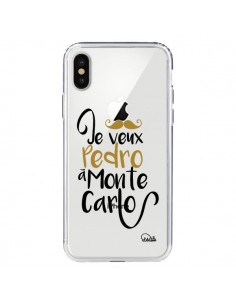 Coque iPhone X et XS Je veux Pedro à Monte Carlo...