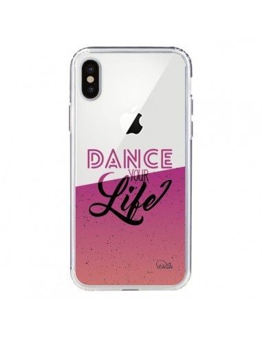 Coque iPhone X et XS Dance Your Life Transparente - Lolo Santo
