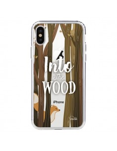 Coque iPhone X et XS Into The Wild Renard Bois...
