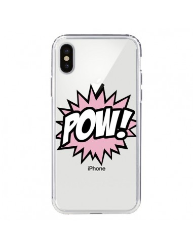 Coque iPhone X et XS Pow Transparente - Maryline Cazenave