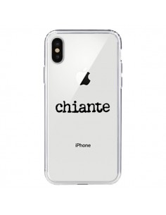 Coque iPhone X et XS Chiante Noir Transparente - Maryline...