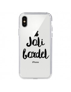 Coque iPhone X et XS Joli Bordel Transparente - Maryline...
