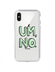 Coque iPhone X et XS Um, No Transparente - Maryline Cazenave