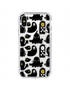 Coque iPhone X et XS Monsters Monstres Pattern...