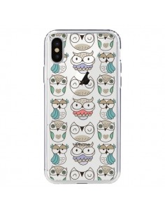 Coque iPhone X et XS Chouettes Owl Hibou Transparente -...