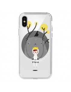 Coque iPhone X et XS Monstre Princesse Transparente -...