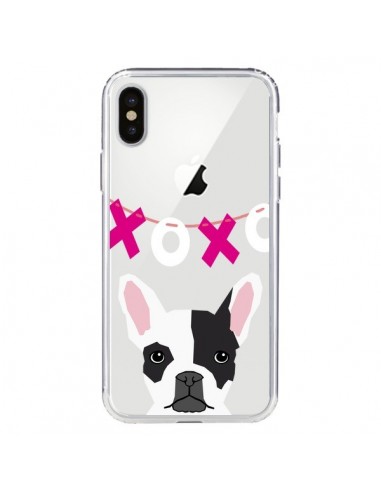 Coque iPhone X et XS Bulldog Français XoXo Chien Transparente - Pet Friendly