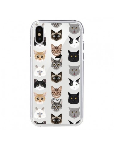 Coque iPhone X et XS Chats Transparente - Pet Friendly