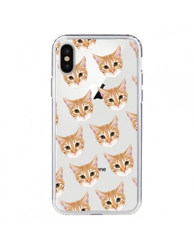 Coque iPhone X et XS Chats Beige Transparente - Pet Friendly