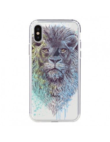 Coque iPhone X et XS Roi Lion King Transparente - Rachel Caldwell